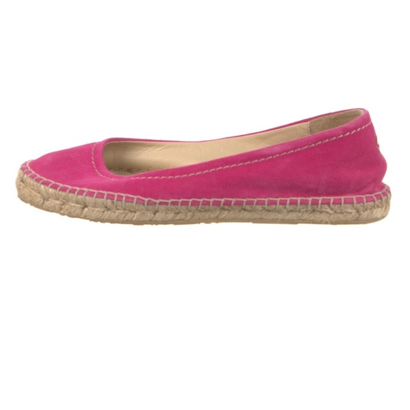 Jimmy Choo Pink Suede Espadrille Flats - Picture 11 of 11